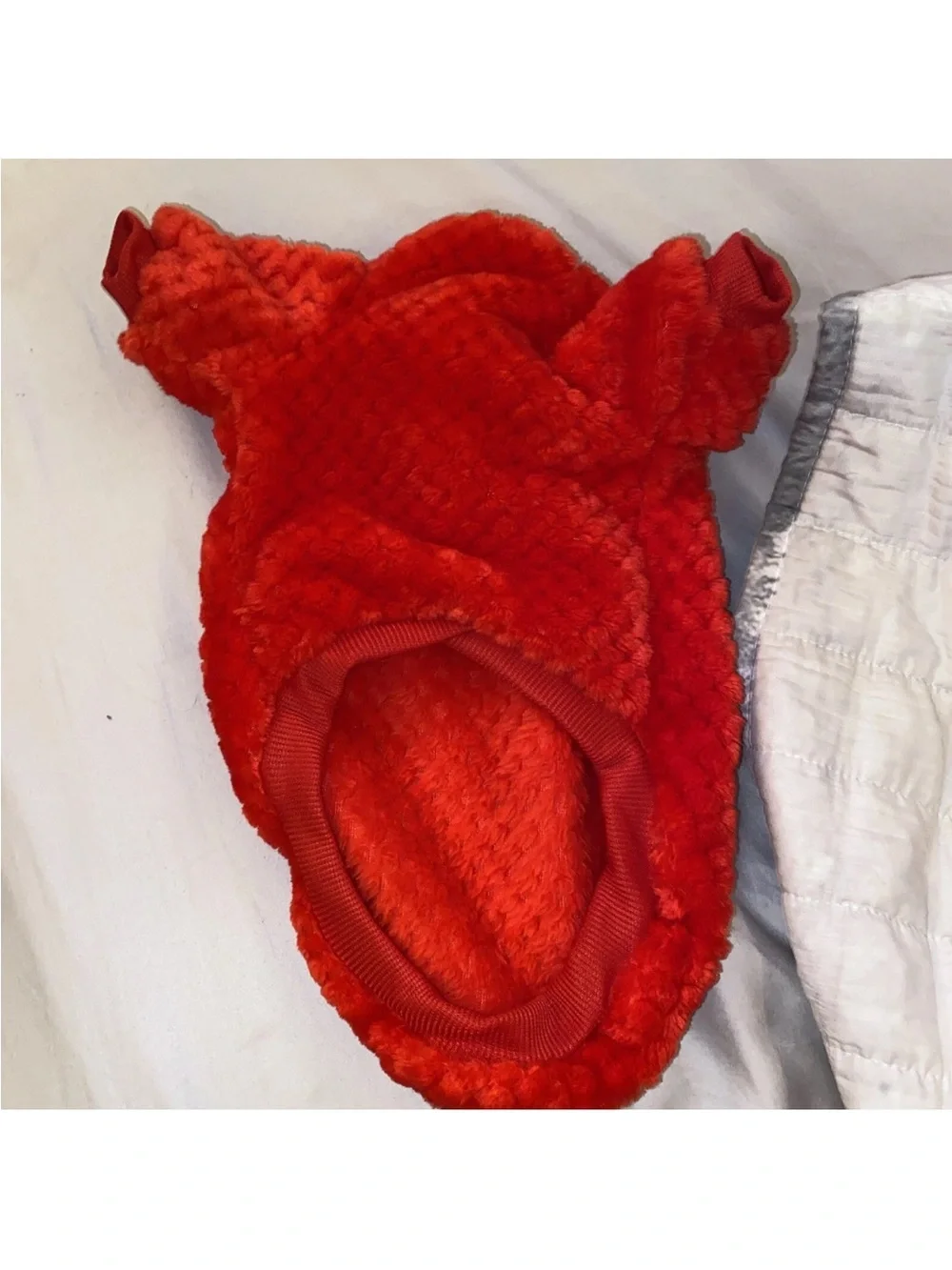 Cozy Red Teddy Plush Dog Sweater - Unbranded
